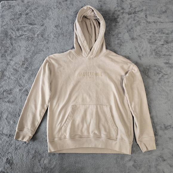 abercrombie kids Other - Abercrombie Kids Hoodie Youth 13/14 Beige Pullover Kangaroo Pocket